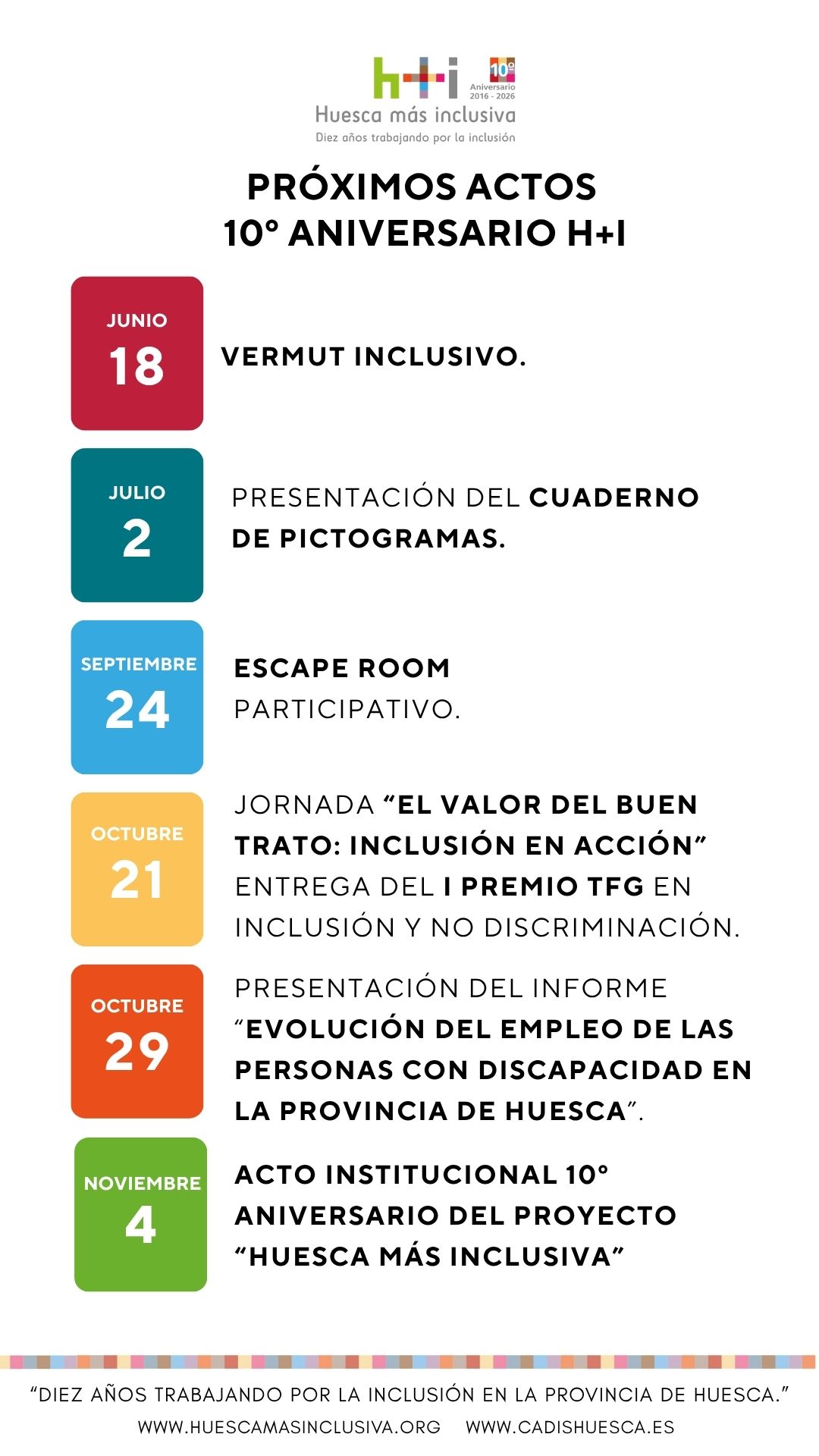 agenda PRÓXIMOS ACTOS HI