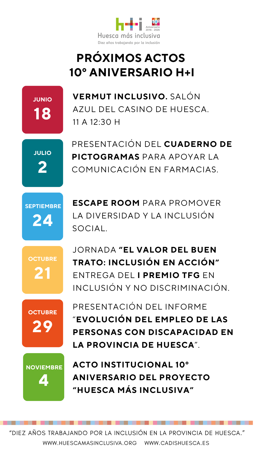 agenda PRÓXIMOS ACTOS HI
